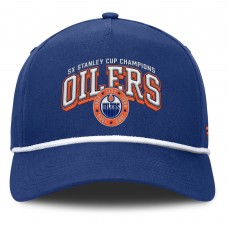 Бейсболка Edmonton Oilers Fanatics Royal Decades Collection A-Frame Rope