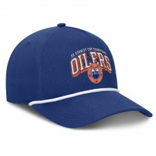 Бейсболка Edmonton Oilers Fanatics Royal Decades Collection A-Frame Rope