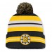 Шапка с помпоном Boston Bruins Fanatics Black/Cream Decades Collection