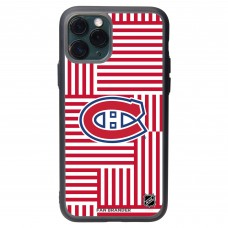 Montreal Canadiens iPhone Case with Geometric Lines Design