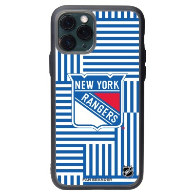 New York Rangers iPhone Case with Geometric Lines Design