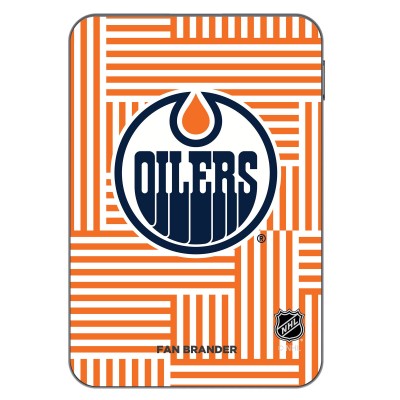 Edmonton Oilers OtterBox 5,000 mAh Geometric Lines Mobile Charging Kit