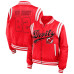 Женская джерси New Devils WEAR by Erin Andrews Red Baller Full-Zip Bomber Jacket Женская джерси New Devils WEAR by Erin Andrews Red Baller Full-Zip Bomber Jacket