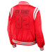 Женская джерси New Devils WEAR by Erin Andrews Red Baller Full-Zip Bomber Jacket