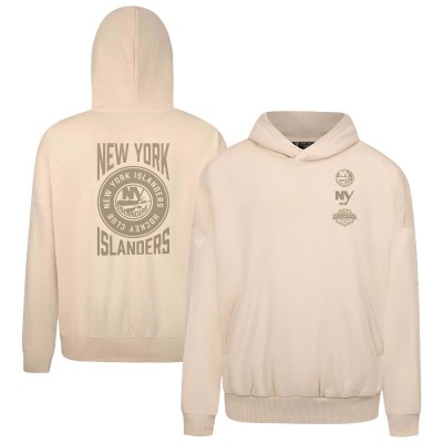 New York Islanders Levelwear Cream Contact Stamp Pullover Hoodie