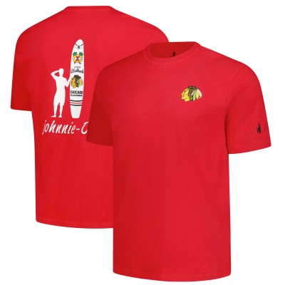 Футболка Chicago Blackhawks johnnie-O Red Heathered Spencer