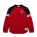 Футболка с длинным рукавом New Jersey Devils Mitchell & Ness Red Thermal Henley