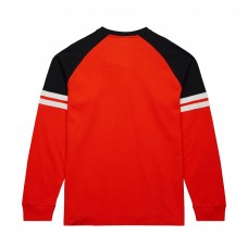Футболка с длинным рукавом Philadelphia Flyers Mitchell & Ness Orange Thermal Henley
