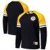 Футболка с длинным рукавом Pittsburgh Penguins Mitchell & Ness Black Thermal Henley