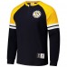 Футболка с длинным рукавом Pittsburgh Penguins Mitchell & Ness Black Thermal Henley