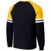 Футболка с длинным рукавом Pittsburgh Penguins Mitchell & Ness Black Thermal Henley