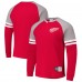 Футболка с длинным рукавом Detroit Red Wings Mitchell & Ness Thermal Henley - Red Футболка с длинным рукавом Detroit Red Wings Mitchell & Ness Thermal Henley - Red