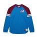 Футболка с длинным рукавом Colorado Avalanche Mitchell & Ness Blue Thermal Henley