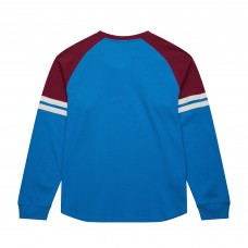 Футболка с длинным рукавом Colorado Avalanche Mitchell & Ness Blue Thermal Henley