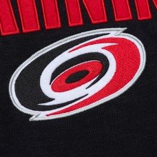 Футболка с длинным рукавом Carolina Hurricanes Mitchell & Ness Black/Red Legendary Slub Raglan