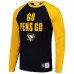 Футболка с длинным рукавом Pittsburgh Penguins Mitchell & Ness Black/Gold Legendary Slub Raglan