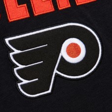 Футболка с длинным рукавом Philadelphia Flyers Mitchell & Ness Black/Orange Legendary Slub Raglan