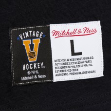 Футболка с длинным рукавом Philadelphia Flyers Mitchell & Ness Black/Orange Legendary Slub Raglan