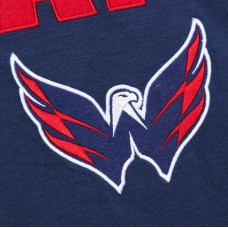 Футболка с длинным рукавом Washington Capitals Mitchell & Ness Legendary Slub Raglan - Navy/Red