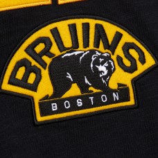 Футболка с длинным рукавом Boston Bruins Mitchell & Ness Black/Gold Legendary Slub Raglan