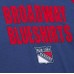 New York Rangers Mitchell & Ness Blue/Red Legendary Slub Raglan Long Sleeve T-Shirt