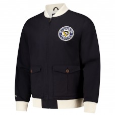 Кофта на молнии Pittsburgh Penguins Mitchell & Ness Black Vintage Coaches Cotton Twill