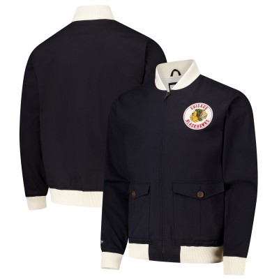 Кофта на молнии Chicago Blackhawks Mitchell & Ness Vintage Coaches Cotton Twill - Black