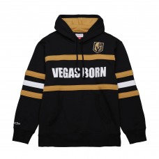 Толстовка Vegas Golden Knights Mitchell & Ness Black Head Coach Slogan
