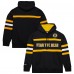 Толстовка Boston Bruins Mitchell & Ness Black Head Coach Slogan