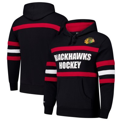 Толстовка Chicago Blackhawks Mitchell & Ness Head Coach Slogan - Black