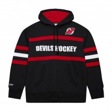 Толстовка New Jersey Devils Mitchell & Ness Black Head Coach Slogan
