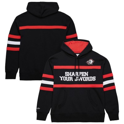Толстовка Buffalo Sabres Mitchell & Ness Black Head Coach Slogan