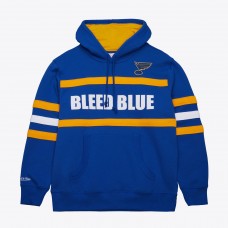 Толстовка St. Louis Blues Mitchell & Ness Head Coach Slogan - Blue