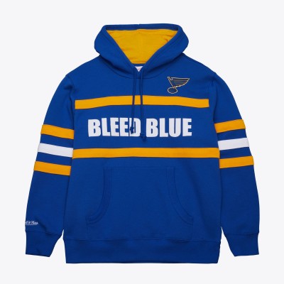 Толстовка St. Louis Blues Mitchell & Ness Head Coach Slogan - Blue