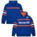 New York Islanders Mitchell & Ness Royal Head Coach Slogan Pullover Hoodie