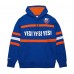 New York Islanders Mitchell & Ness Royal Head Coach Slogan Pullover Hoodie