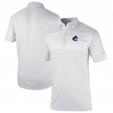 Vancouver Canucks Columbia White Omni-Wick Total Control Polo