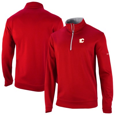 Calgary Flames Columbia Red Wickham Hills Omni-Wick Quarter-Zip Jacket