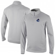 Vancouver Canucks Columbia Gray Wickham Hills Omni-Wick Quarter-Zip Jacket