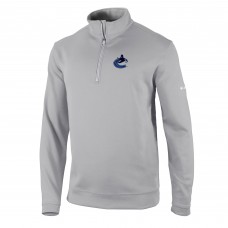 Vancouver Canucks Columbia Gray Wickham Hills Omni-Wick Quarter-Zip Jacket