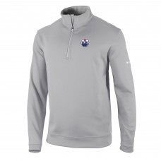 Кофта на короткой молнии Edmonton Oilers Columbia Gray Wickham Hills Omni-Wick