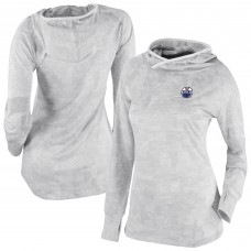 WoEdmonton Oilers Columbia White Omni-Wick Sunday Ball Pullover Hoodie