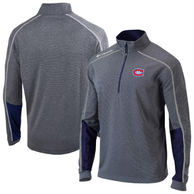 Montreal Canadiens Columbia Navy Omni-Wick Shotgun 2.0 Quarter-Zip Pullover Top
