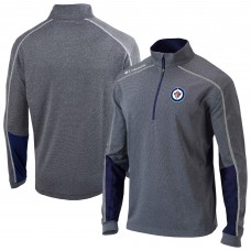 Winnipeg Jets Columbia Navy Omni-Wick Shotgun 2.0 Quarter-Zip Pullover Top