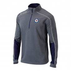 Winnipeg Jets Columbia Navy Omni-Wick Shotgun 2.0 Quarter-Zip Pullover Top