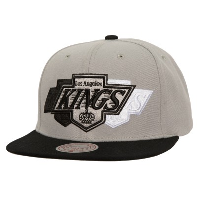 Los Angeles Kings Mitchell & Ness Gray Soul Triple Up Snapback Hat