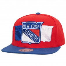 New York Rangers Mitchell & Ness Red Soul Triple Up Snapback Hat New York Rangers Mitchell & Ness Red Soul Triple Up Snapback Hat