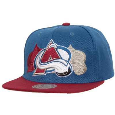 Бейсболка Colorado Avalanche Mitchell & Ness Light Blue Soul Triple Up