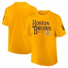Футболка Boston Bruins Fanatics Yellow Decades Collection Made To Last