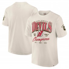Футболка New Jersey Devils Fanatics White Decades Collection Timeless